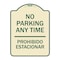 Signmission No Parking Anytime & Prohibido Estacionar Heavy-Gauge Aluminum Sign, 24" x 18", TG-1824-23784 A-DES-TG-1824-23784 - alternate 1